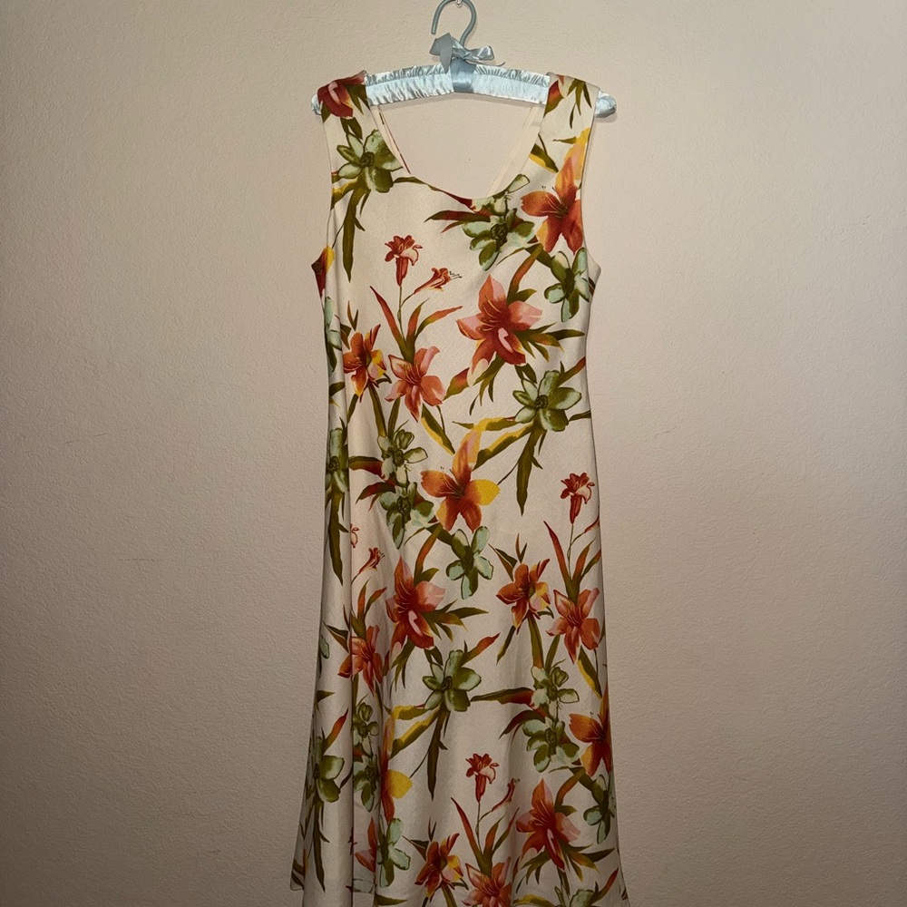Floral Sleeveless Dress - Multicolor